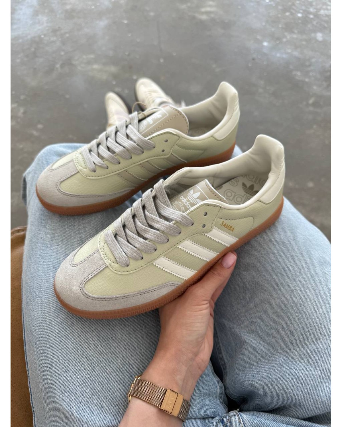 Adidas Samba Mint White
