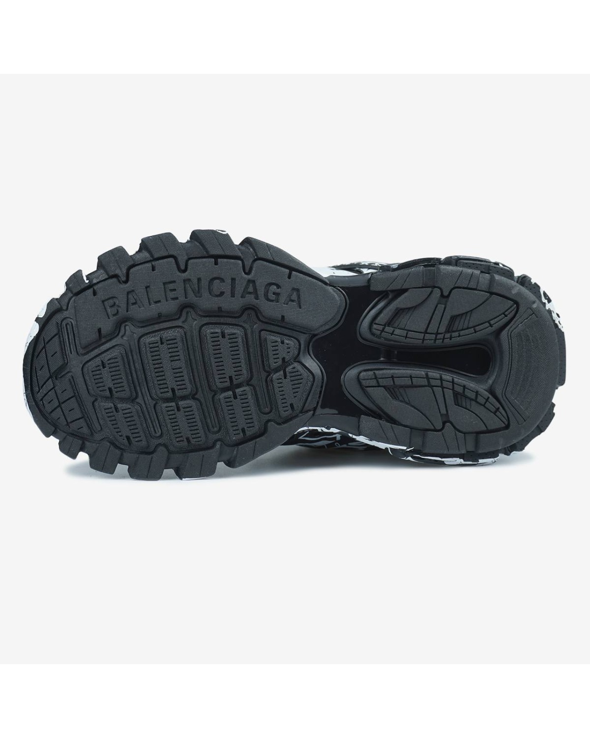 Balenciaga Track Graffiti Black White