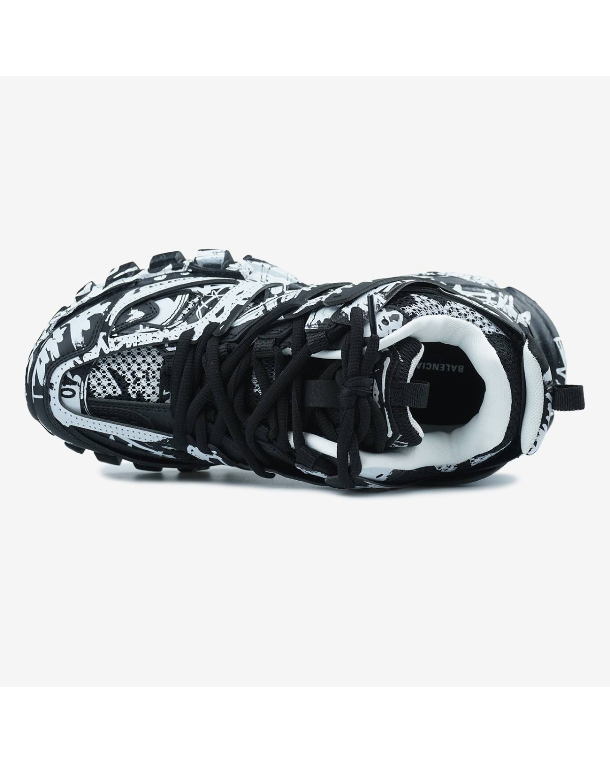 Balenciaga Track Graffiti Black White