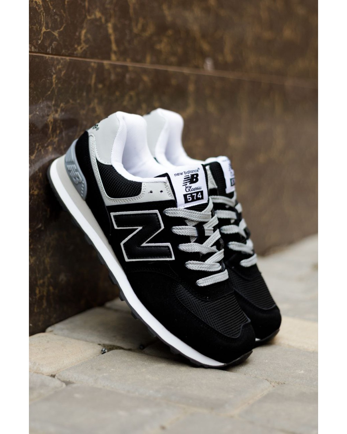 New Balance 574 Black Grey