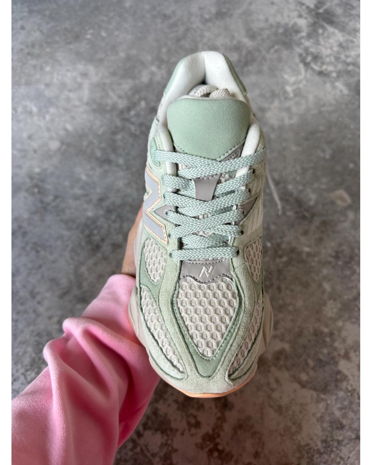 New Balance 9060 Mint Grey Orange