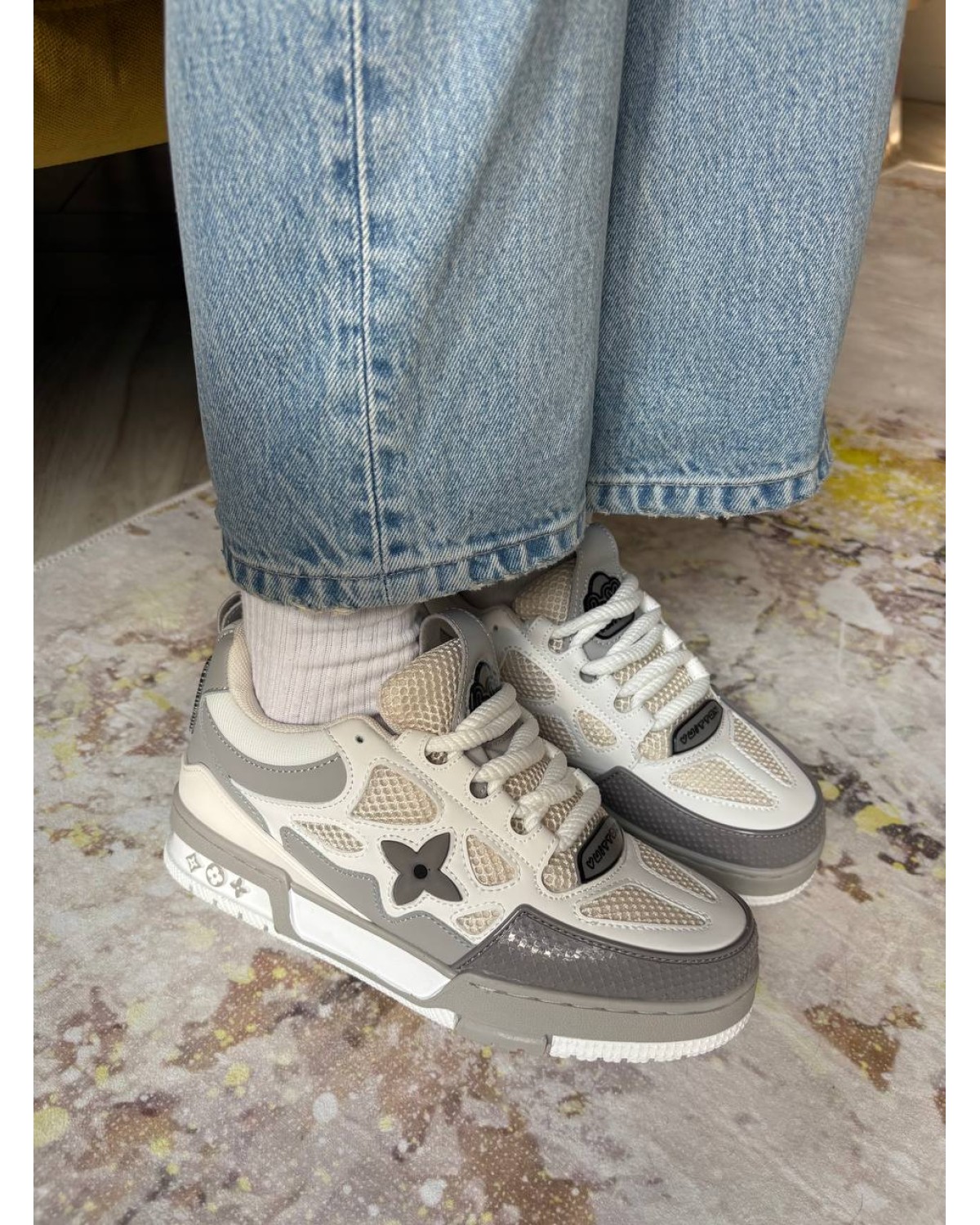 Louis Vuitton Skate Sneaker White Grey