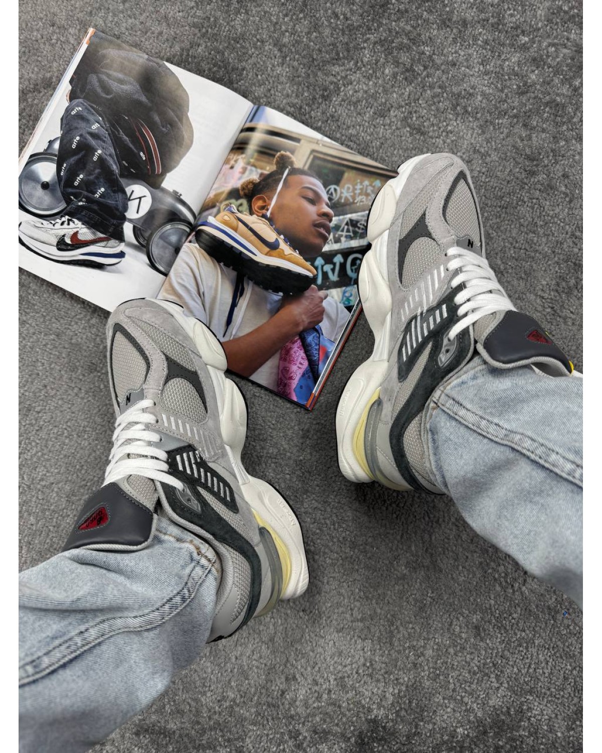 New Balance 9060 Grey White Cordura