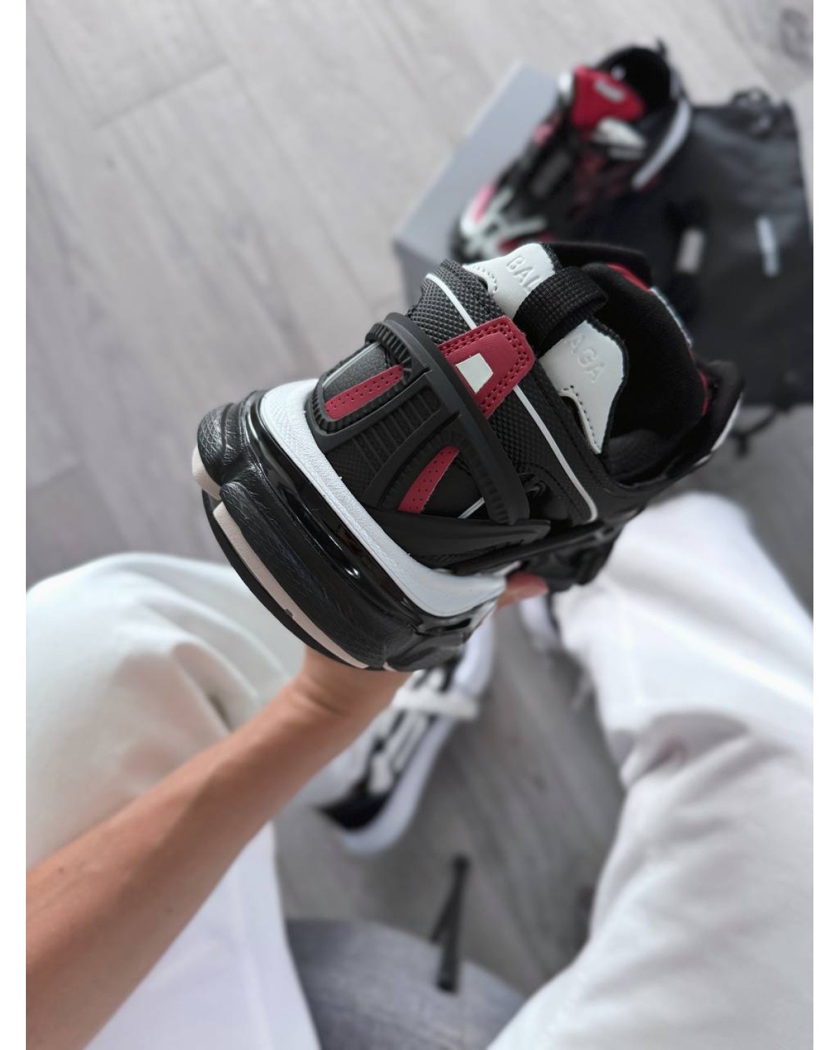 Balenciaga Track 2 Trainer Black Red