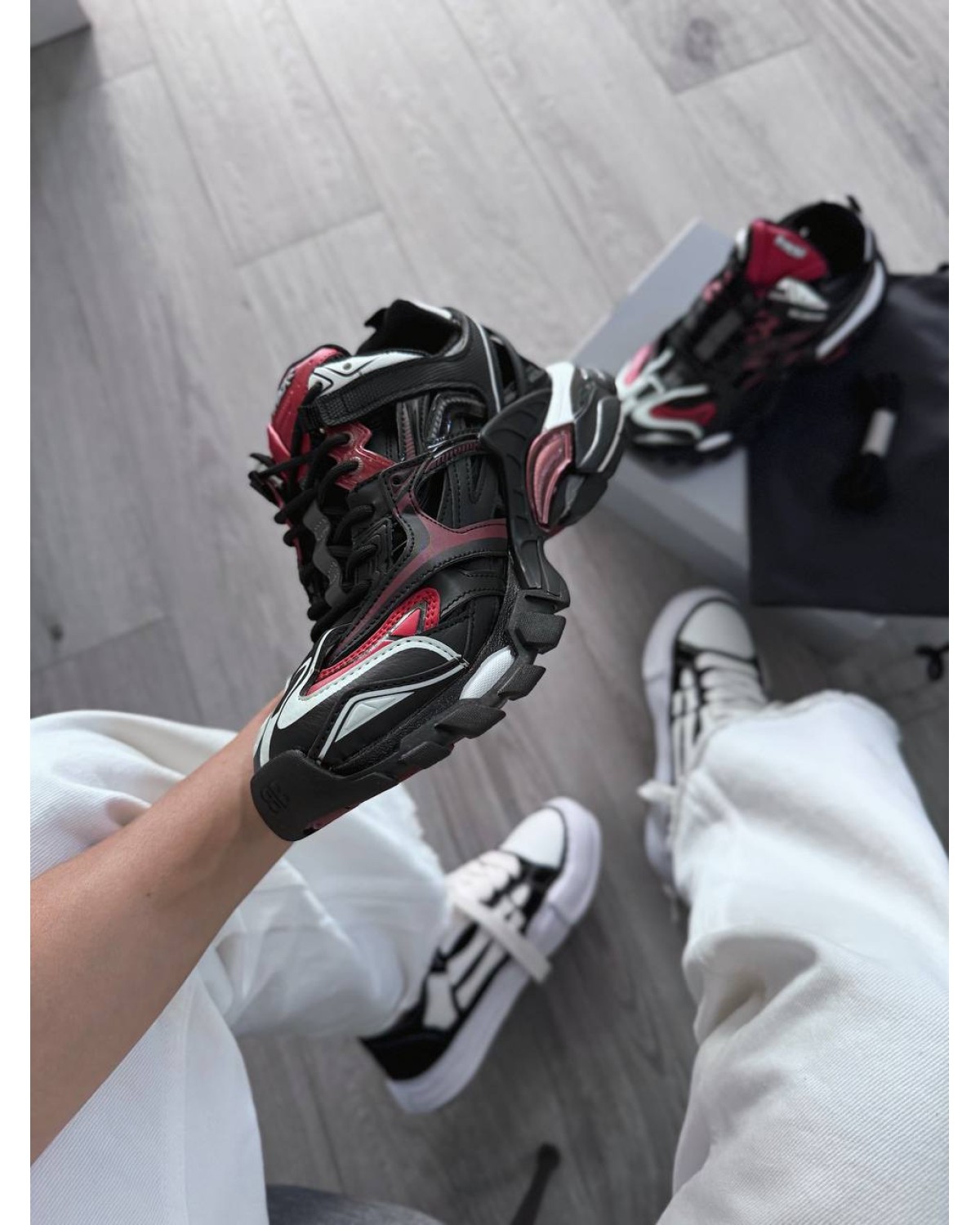 Balenciaga Track 2 Trainer Black Red