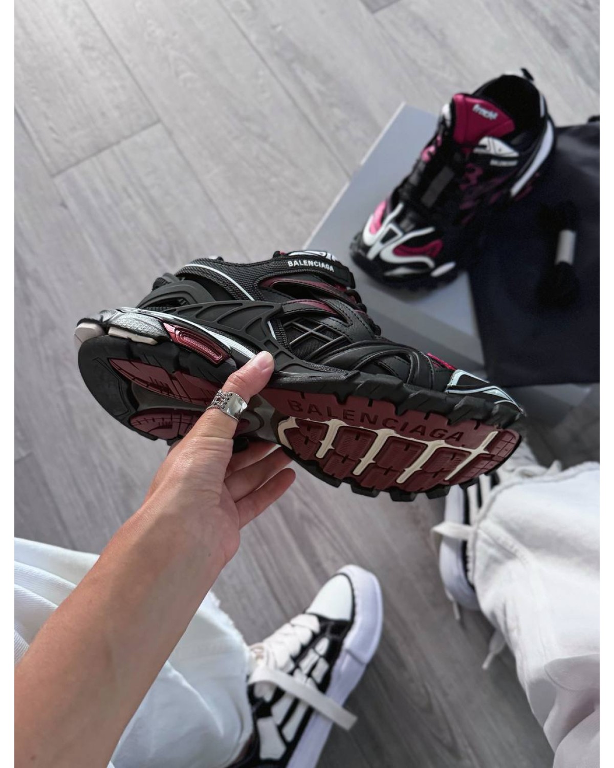 Balenciaga Track 2 Trainer Black Red