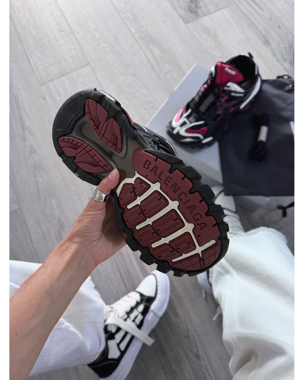 Balenciaga Track 2 Trainer Black Red
