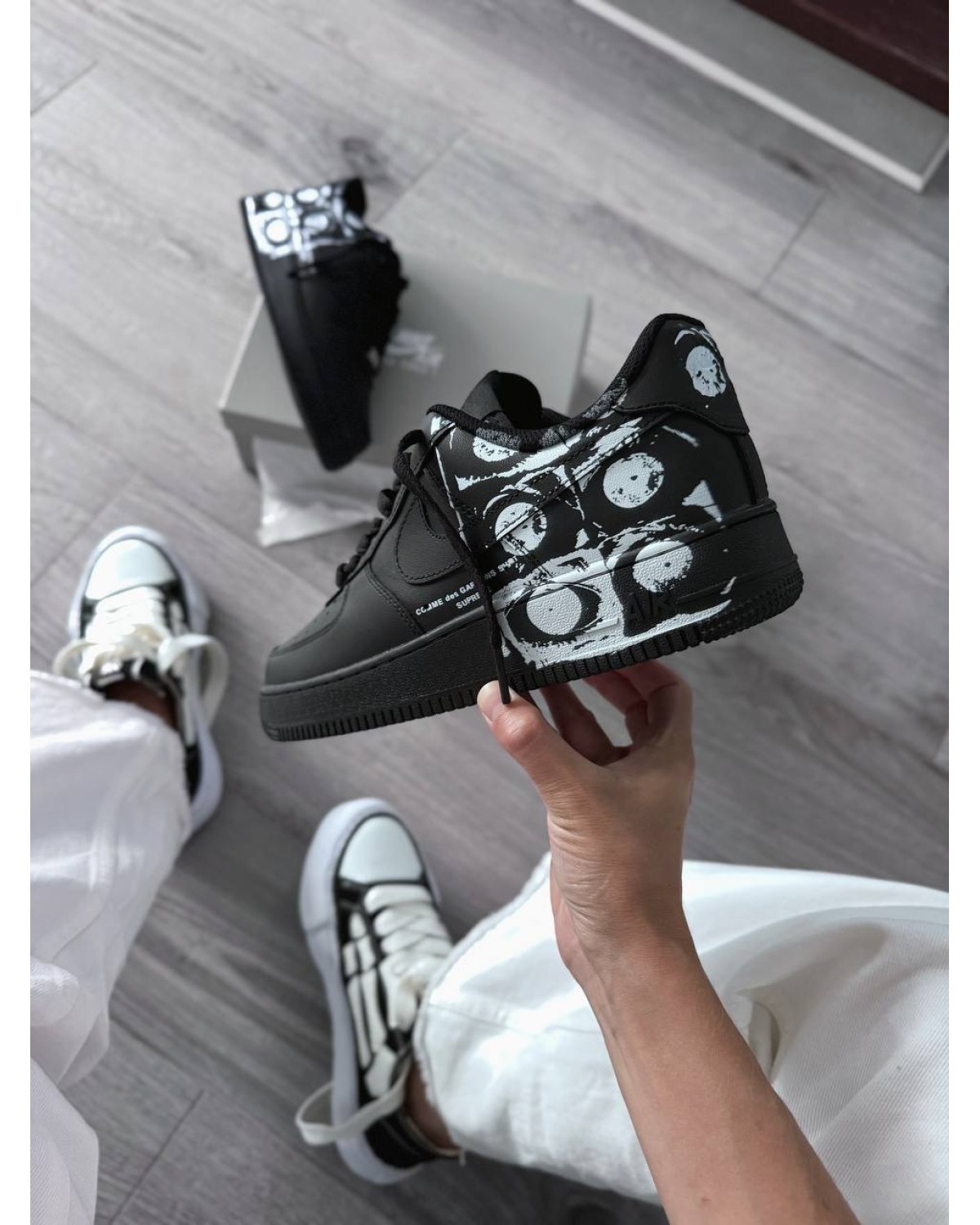 Nike Air Force 1 Low х  Comme des Garçons Supreme Black