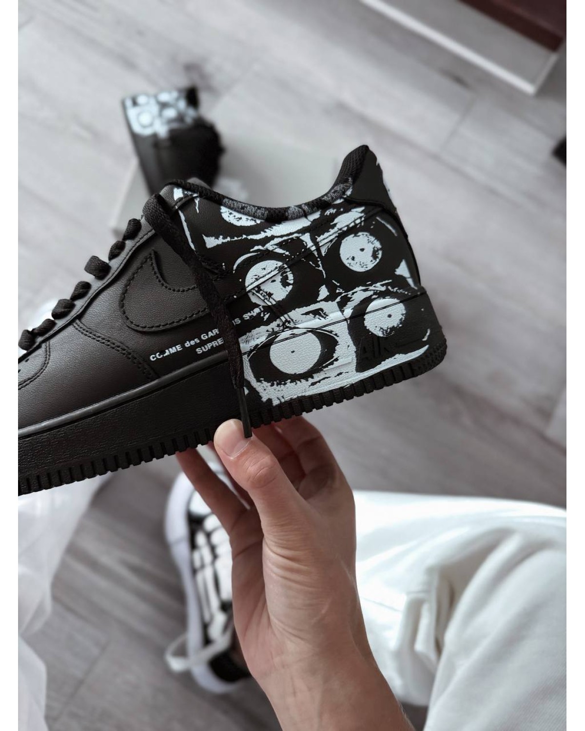 Nike Air Force 1 Low х  Comme des Garçons Supreme Black