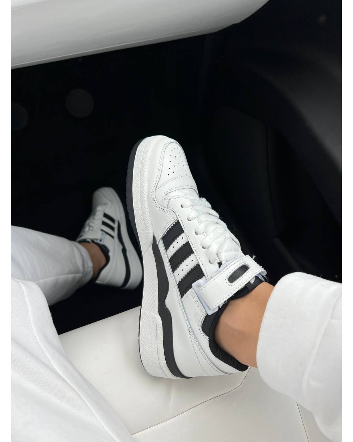 Adidas Forum White Black New
