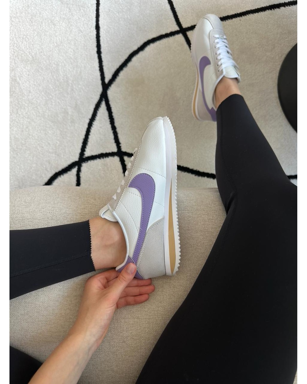 Nike Cortez White / Purple