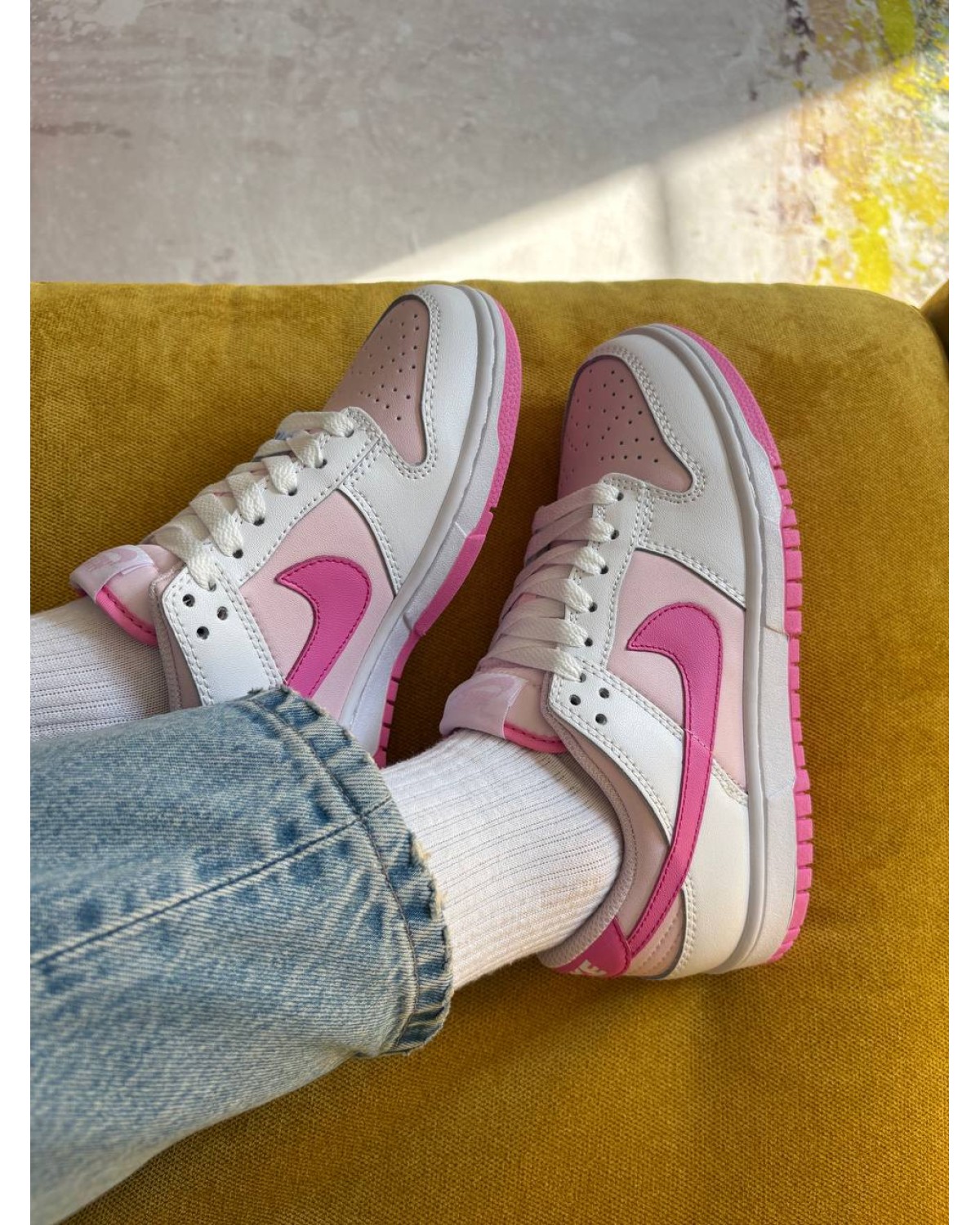 Nike Dunk Low Pink White