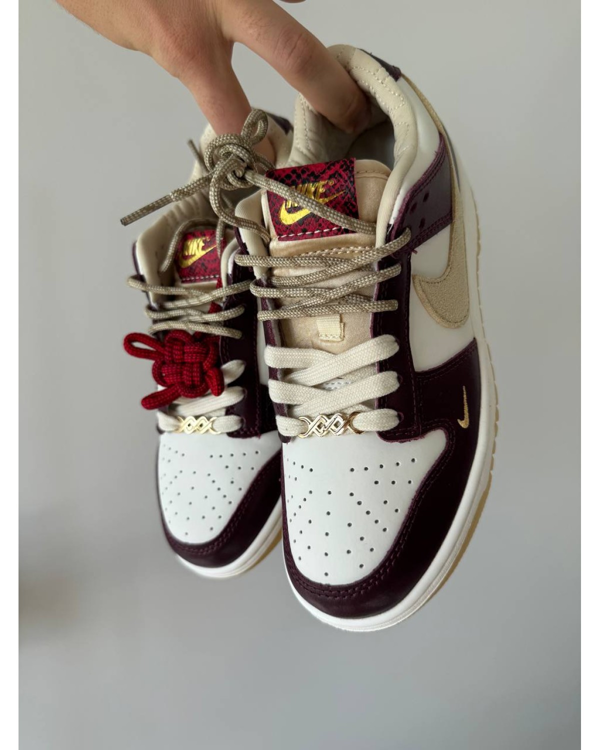 Nike Dunk LX White Maroon