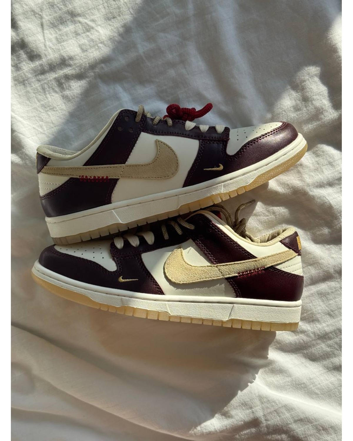 Nike Dunk LX White Maroon