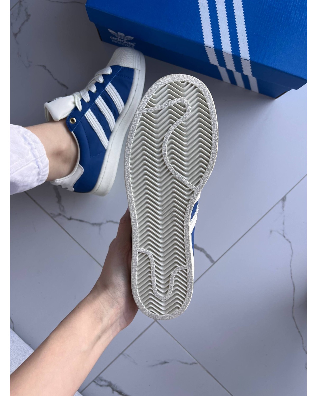 Adidas Superstar 50/50 Black/Navy Blue Adidas Superstar 50/50 Black/Navy Blue