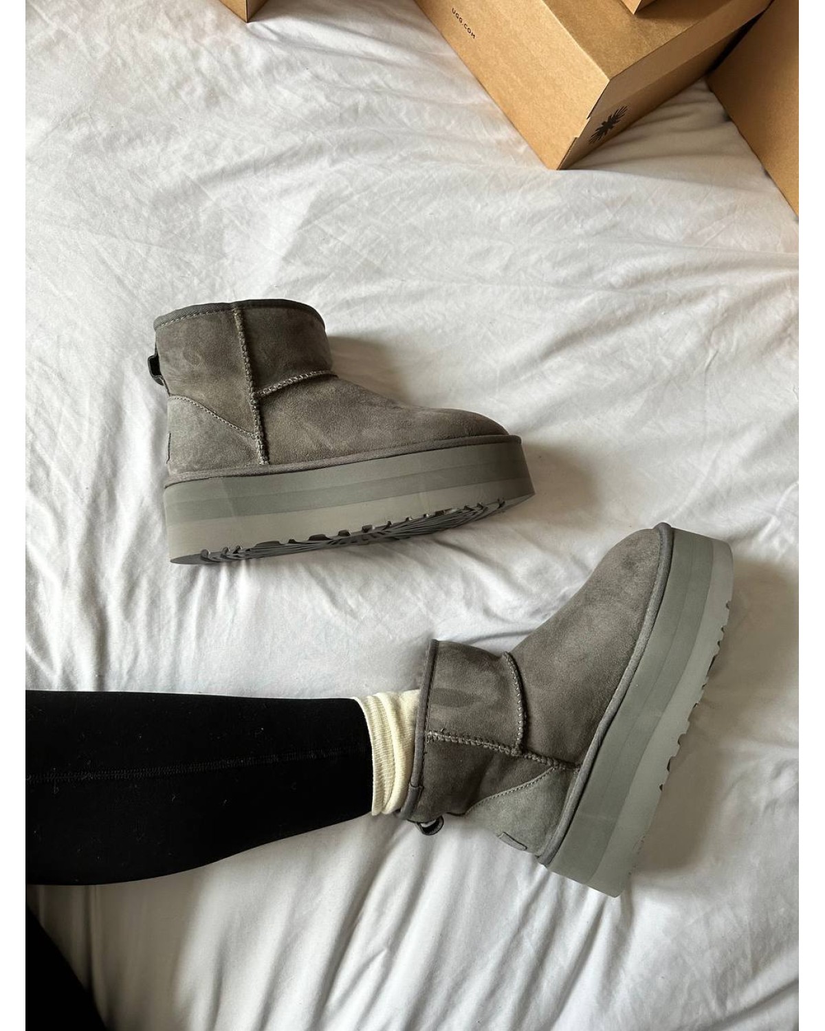UGG Premium Mini Platform Grey