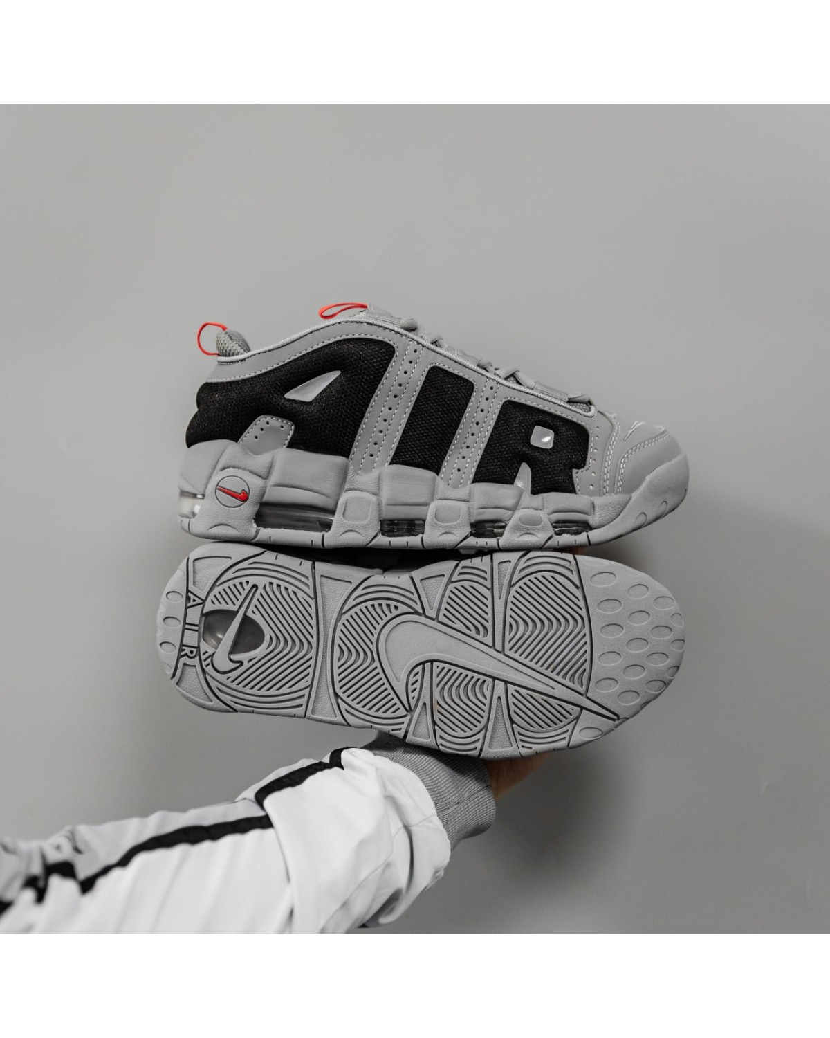 Nike Air More Uptempo Gray LOW Nike Air More Uptempo Gray LOW