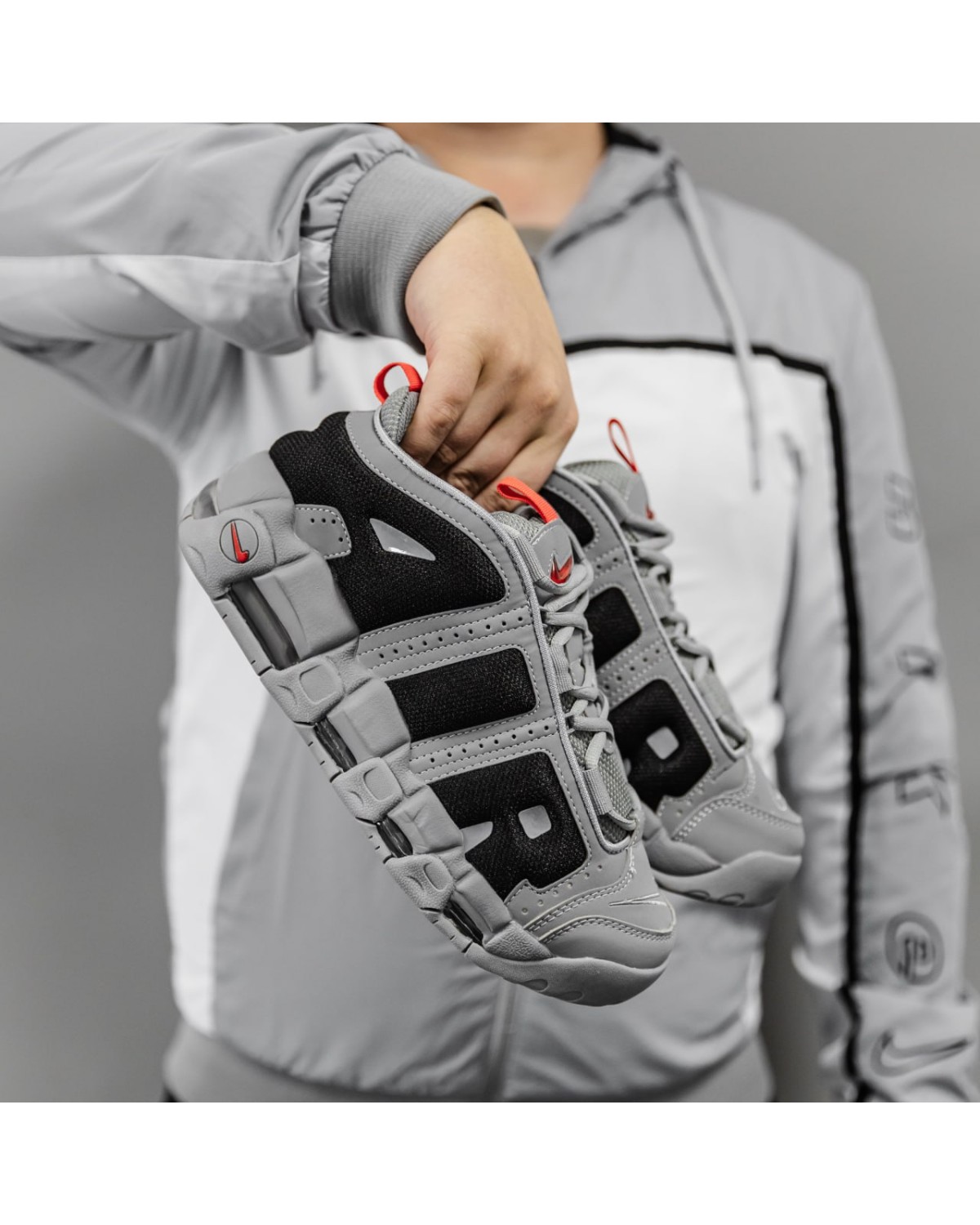 Nike Air More Uptempo Gray LOW Nike Air More Uptempo Gray LOW