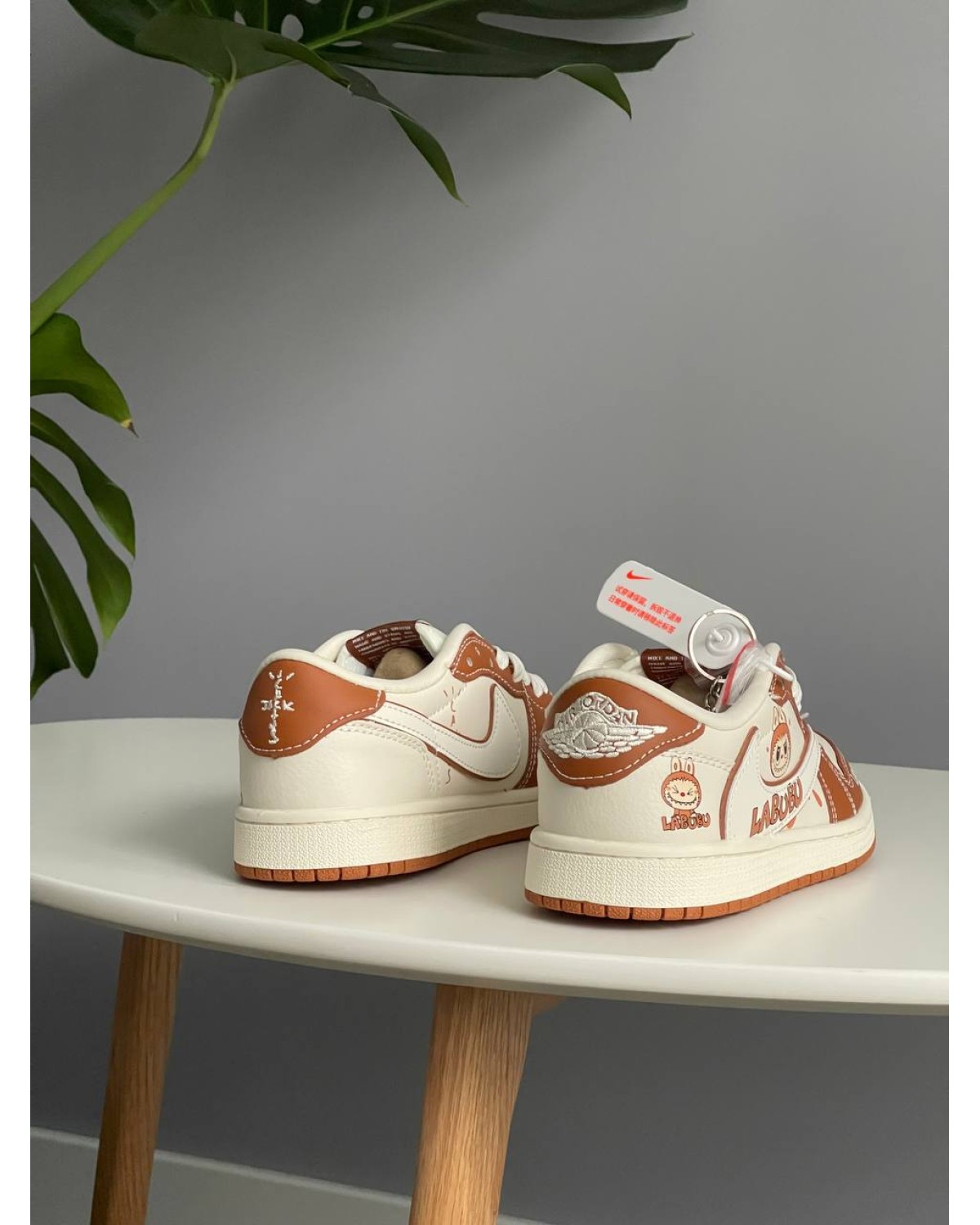 Labubu x Travis Scott x Nike Air Jordan 1 Low Beige