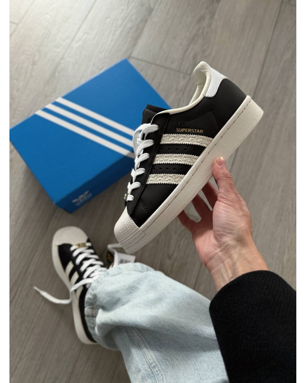 Adidas Superstar Core Black Cream White