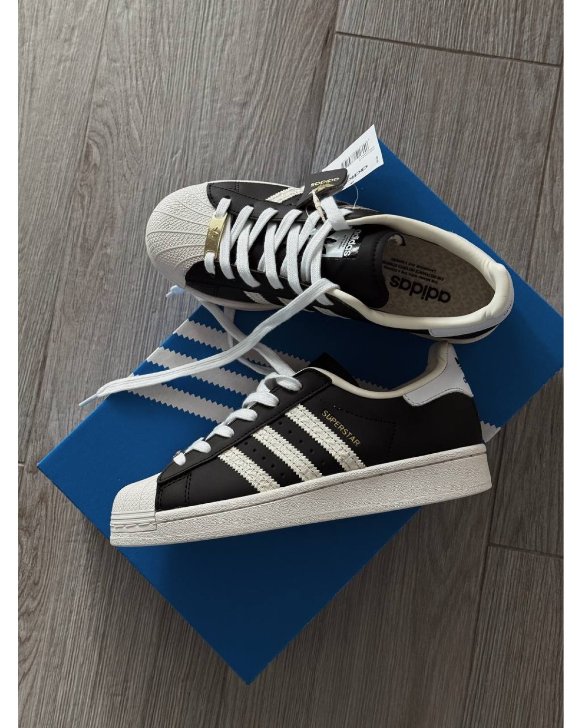 Adidas Superstar Core Black Cream White Adidas Superstar Core Black Cream White