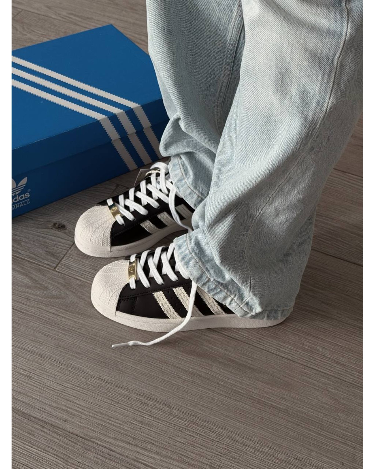 Adidas Superstar Core Black Cream White Adidas Superstar Core Black Cream White