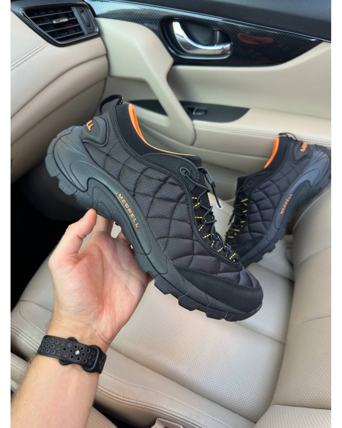 Merrell Ice Cap Moc Ill Stretch Low Black Orange Premium