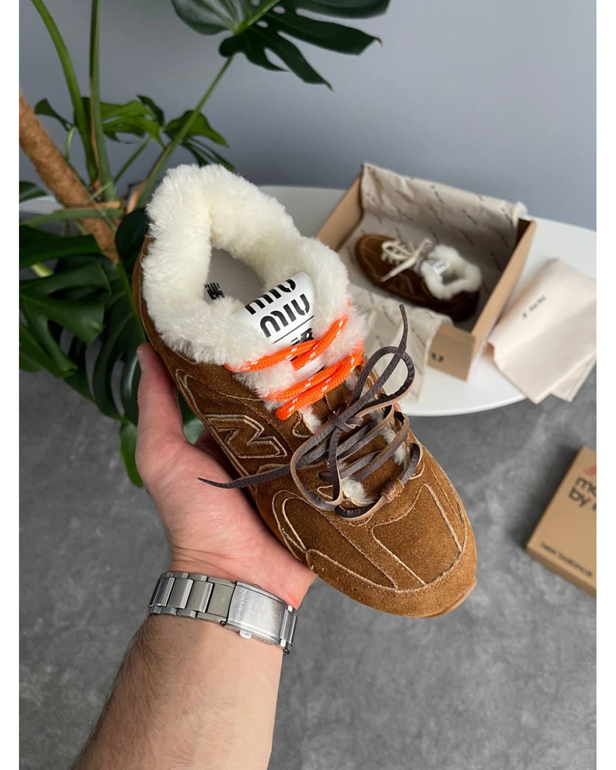 New Balance x Miu Miu 530 Brown Fur