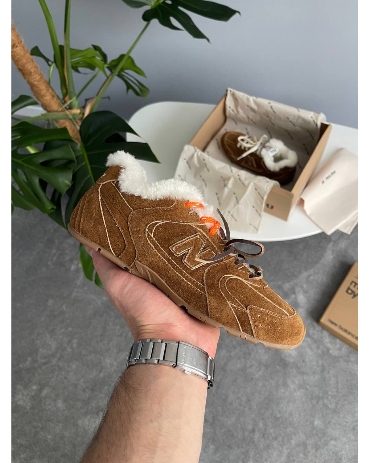 New Balance x Miu Miu 530 Brown Fur