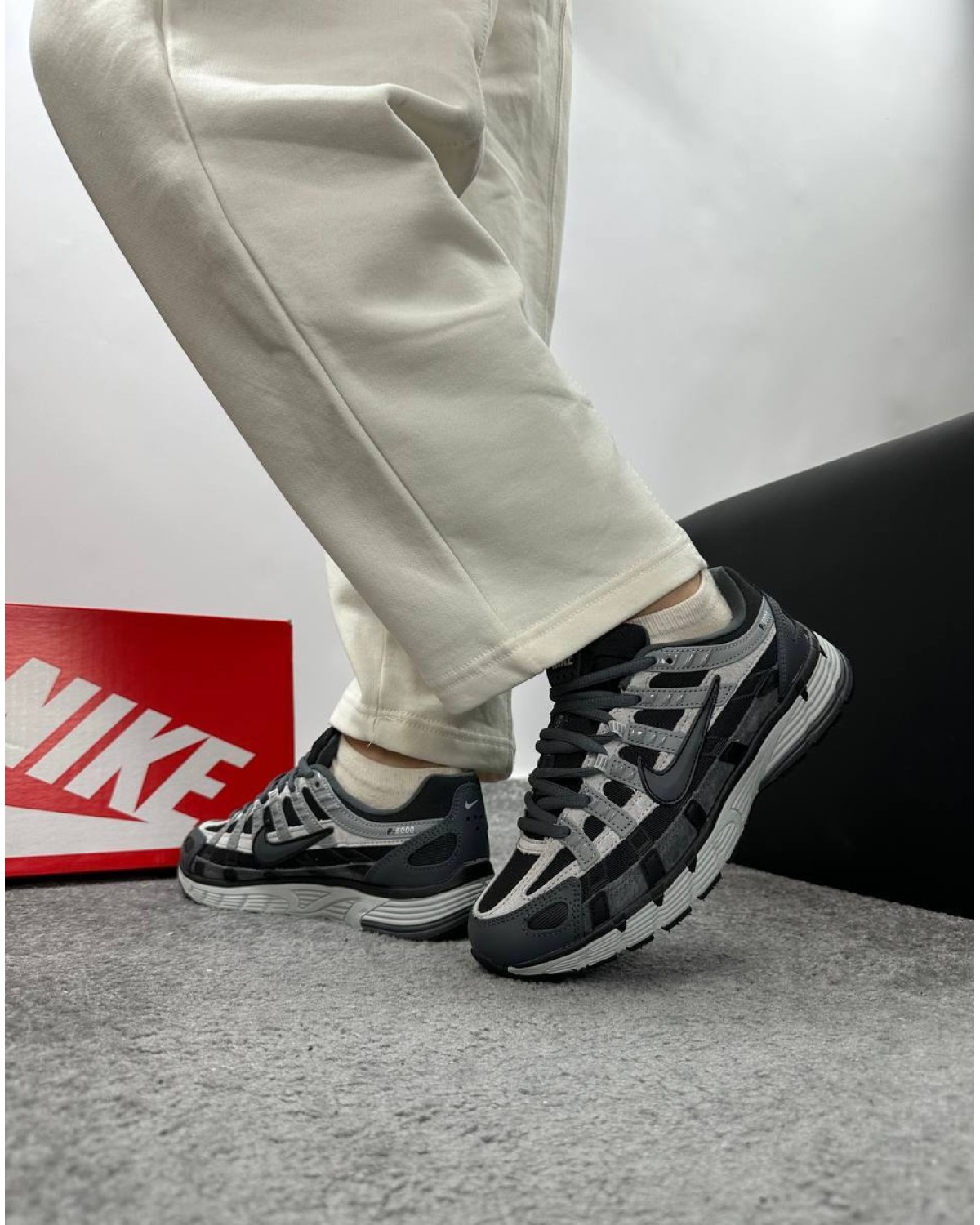 Nike P-6000 Black Grey Gore Tex