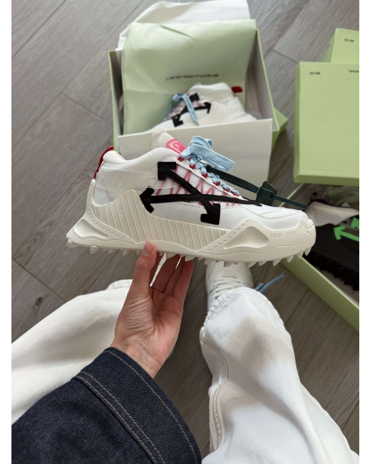Off-White Odsy-1000  White Pink Black
