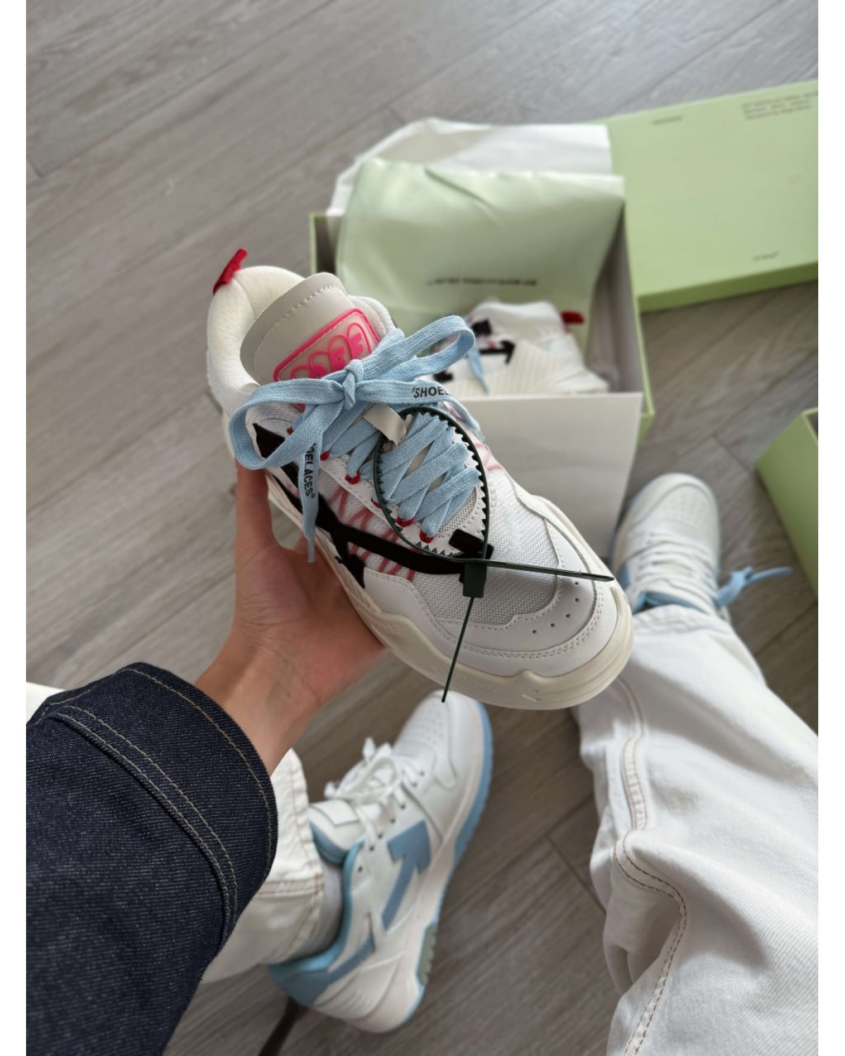 Off-White Odsy-1000  White Pink Black