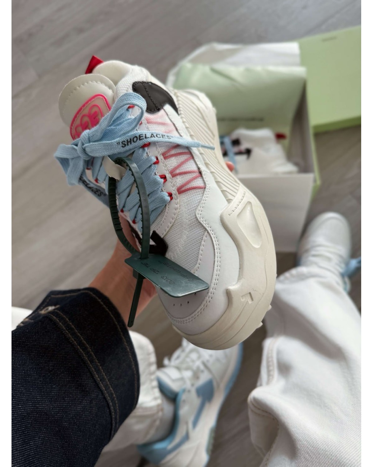 Off-White Odsy-1000  White Pink Black