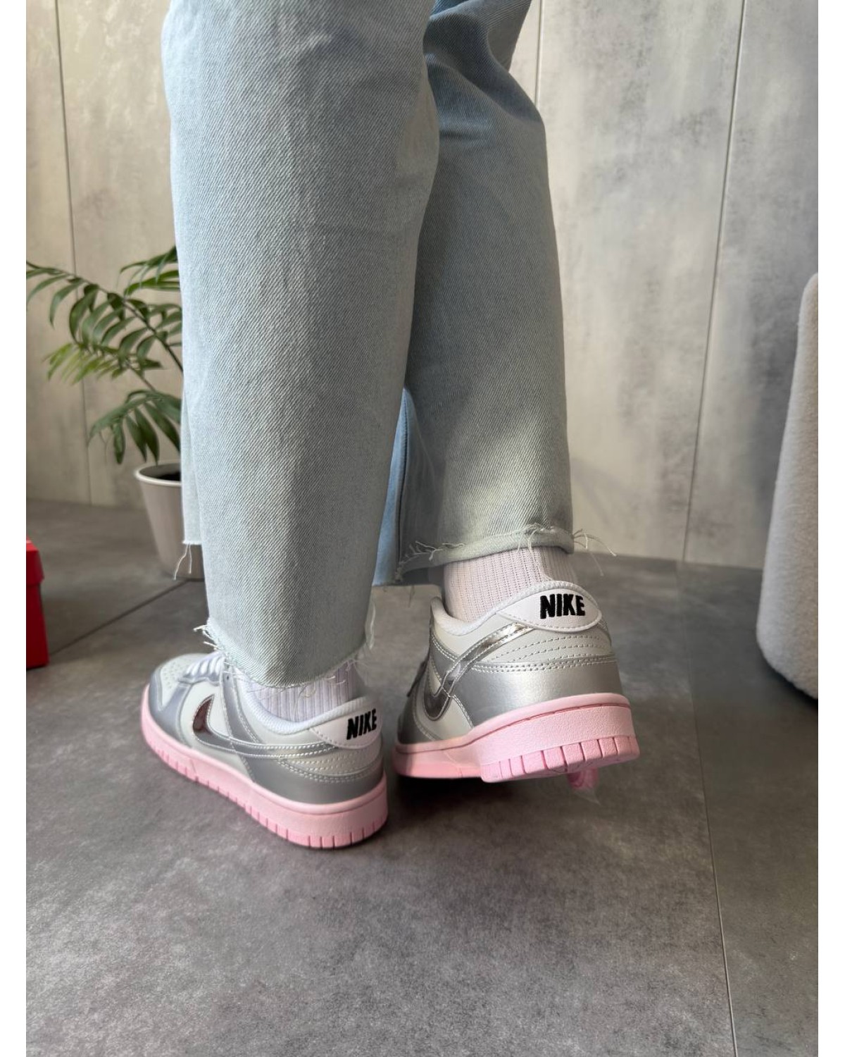 Nike Dunk Low LX Metallic Silver Pink Foam