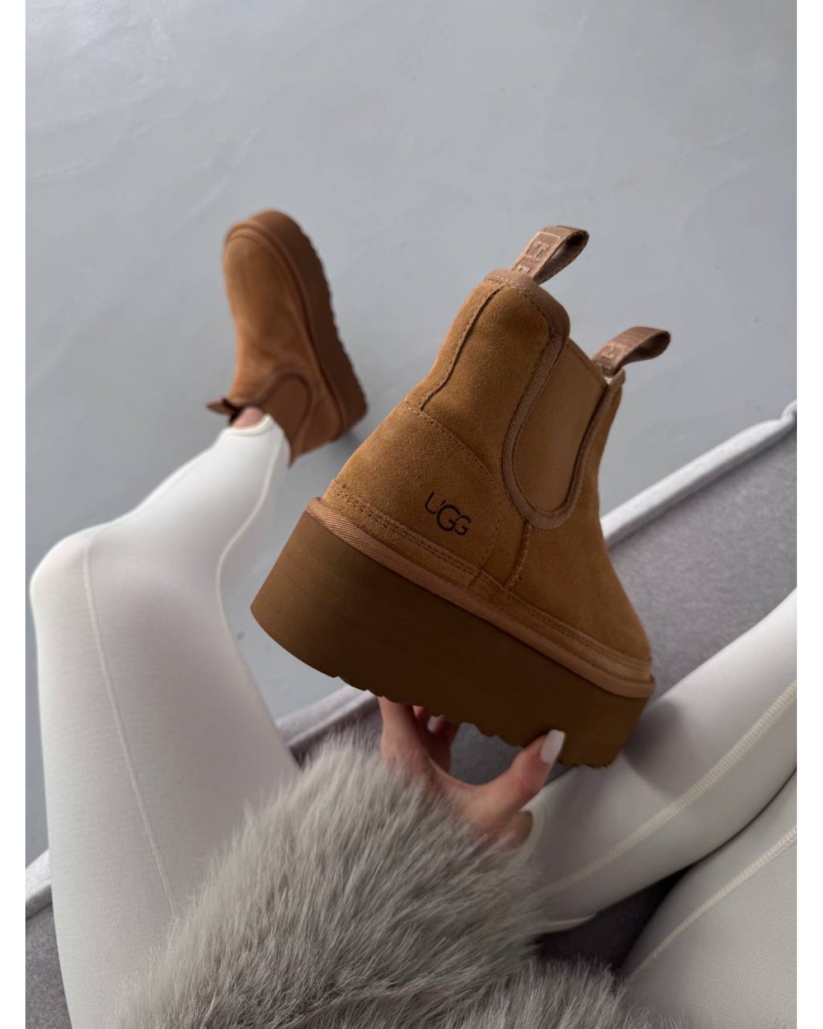 UGG Chelsea Mini Platform Chestnut
