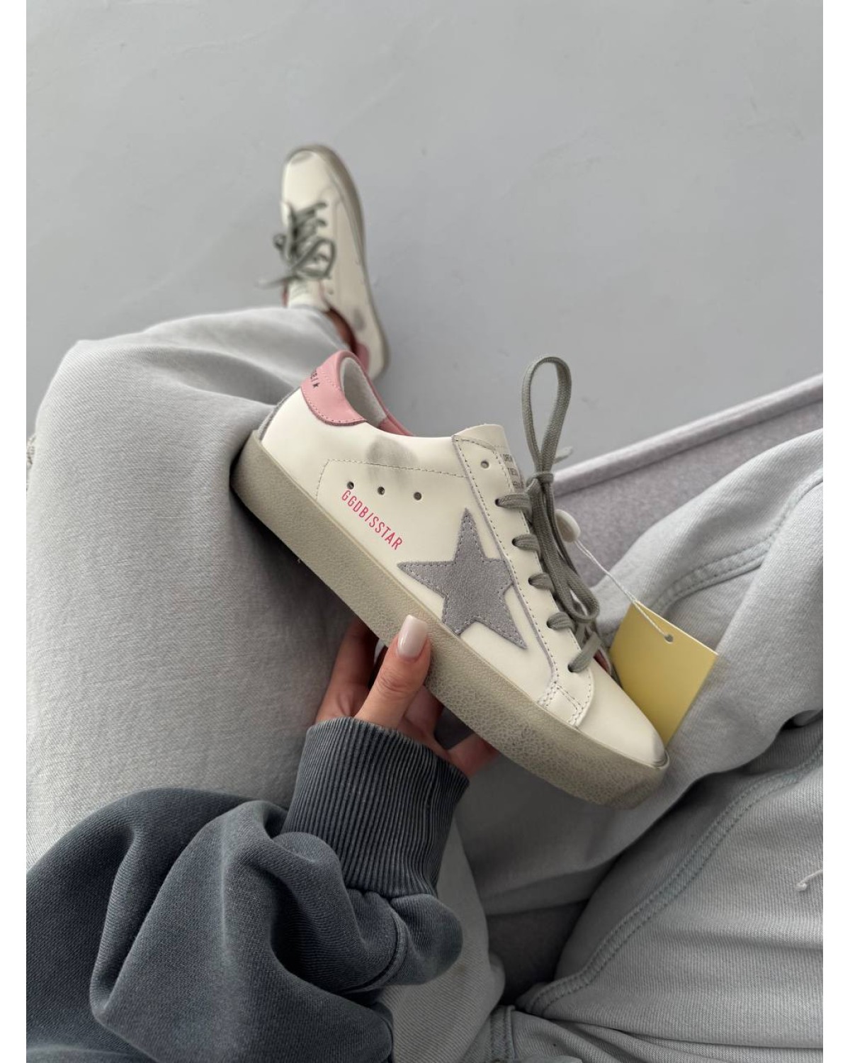 Golden Goose GGDB Star White/Grey/Pink