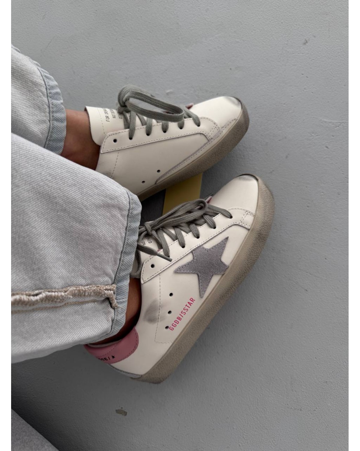 Golden Goose GGDB Star White/Grey/Pink