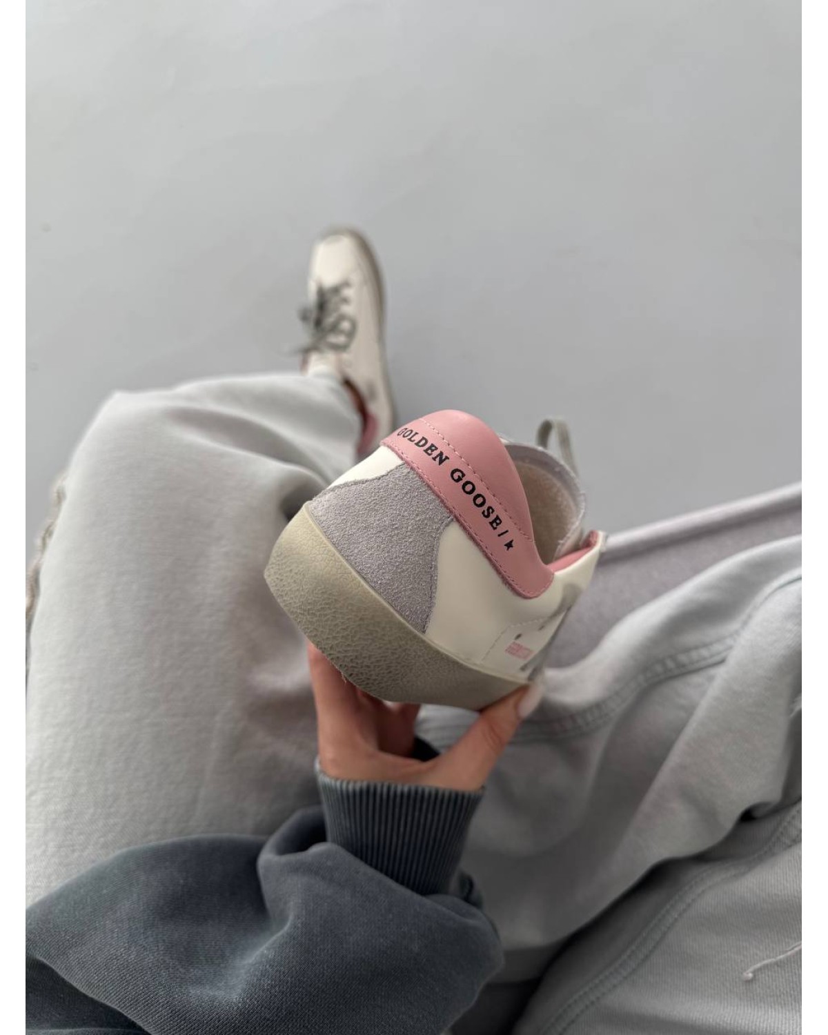 Golden Goose GGDB Star White/Grey/Pink