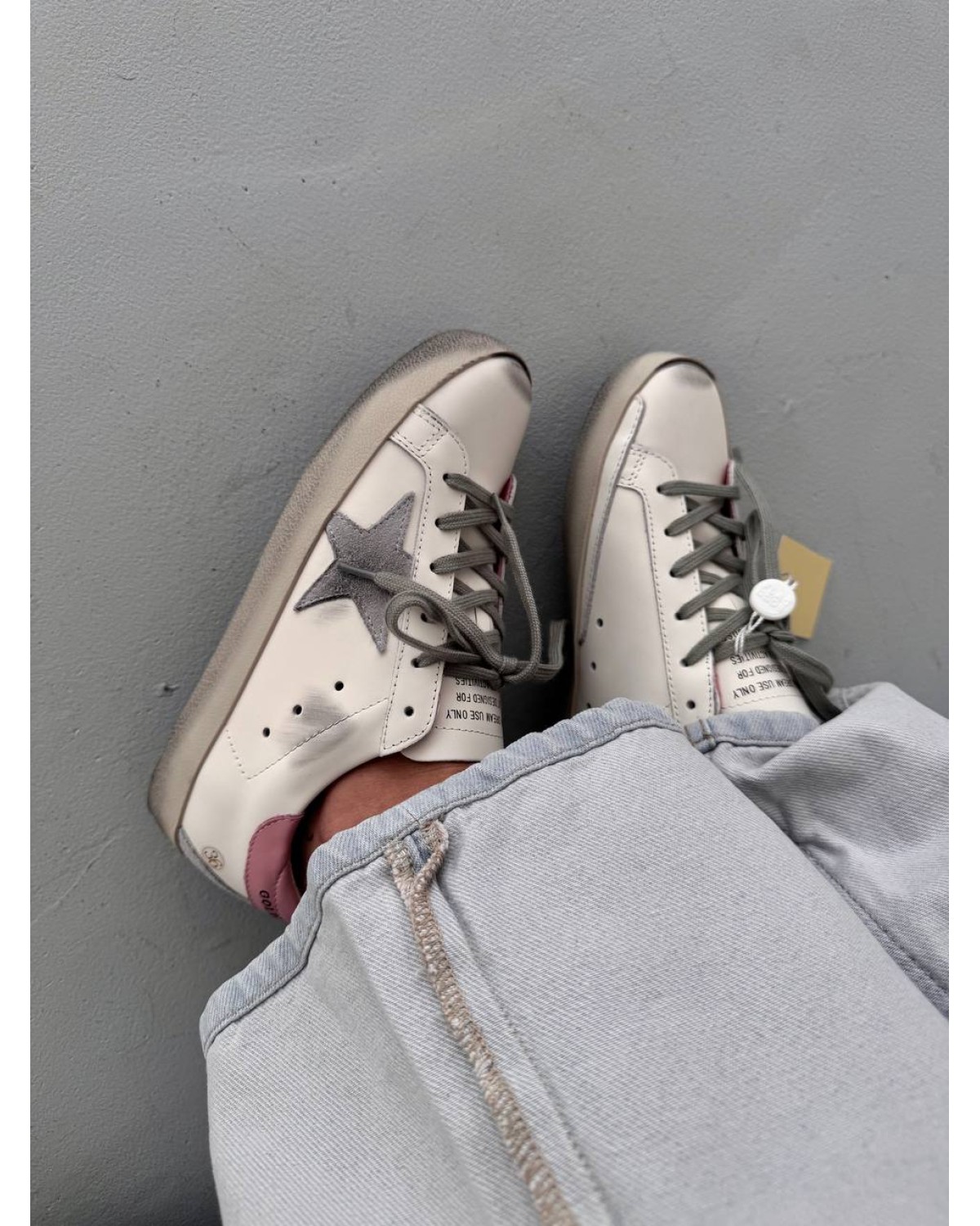 Golden Goose GGDB Star White/Grey/Pink