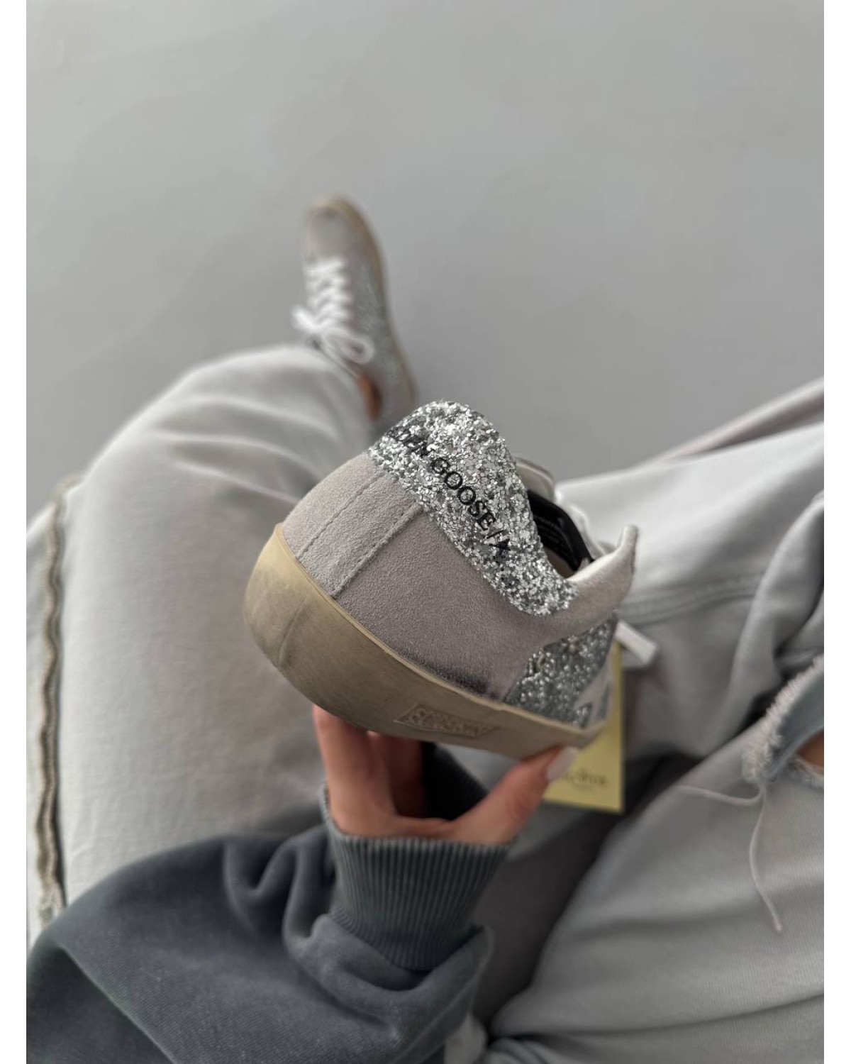 Golden Goose GGDB Star Light Grey Sparkle