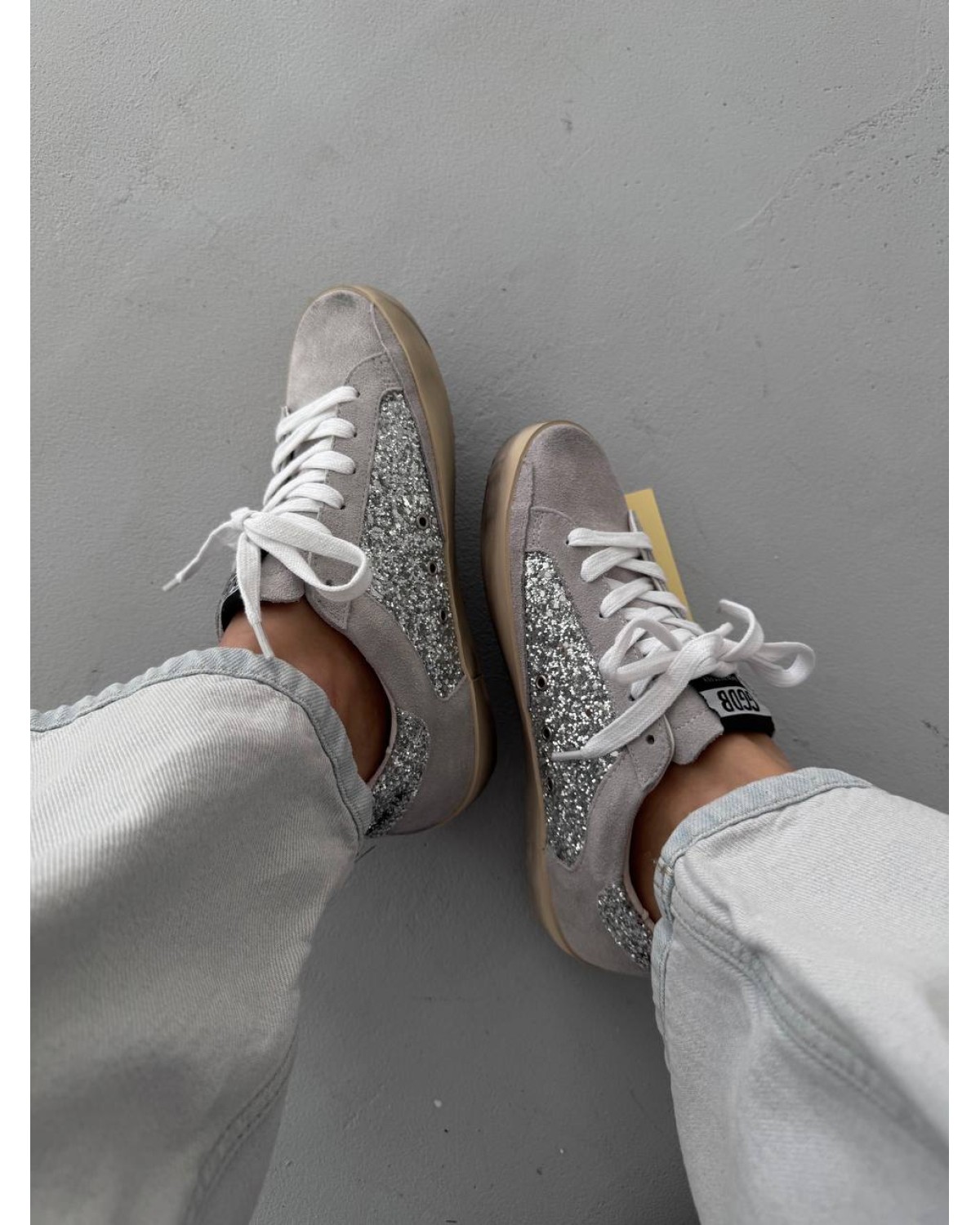 Golden Goose GGDB Star Light Grey Sparkle
