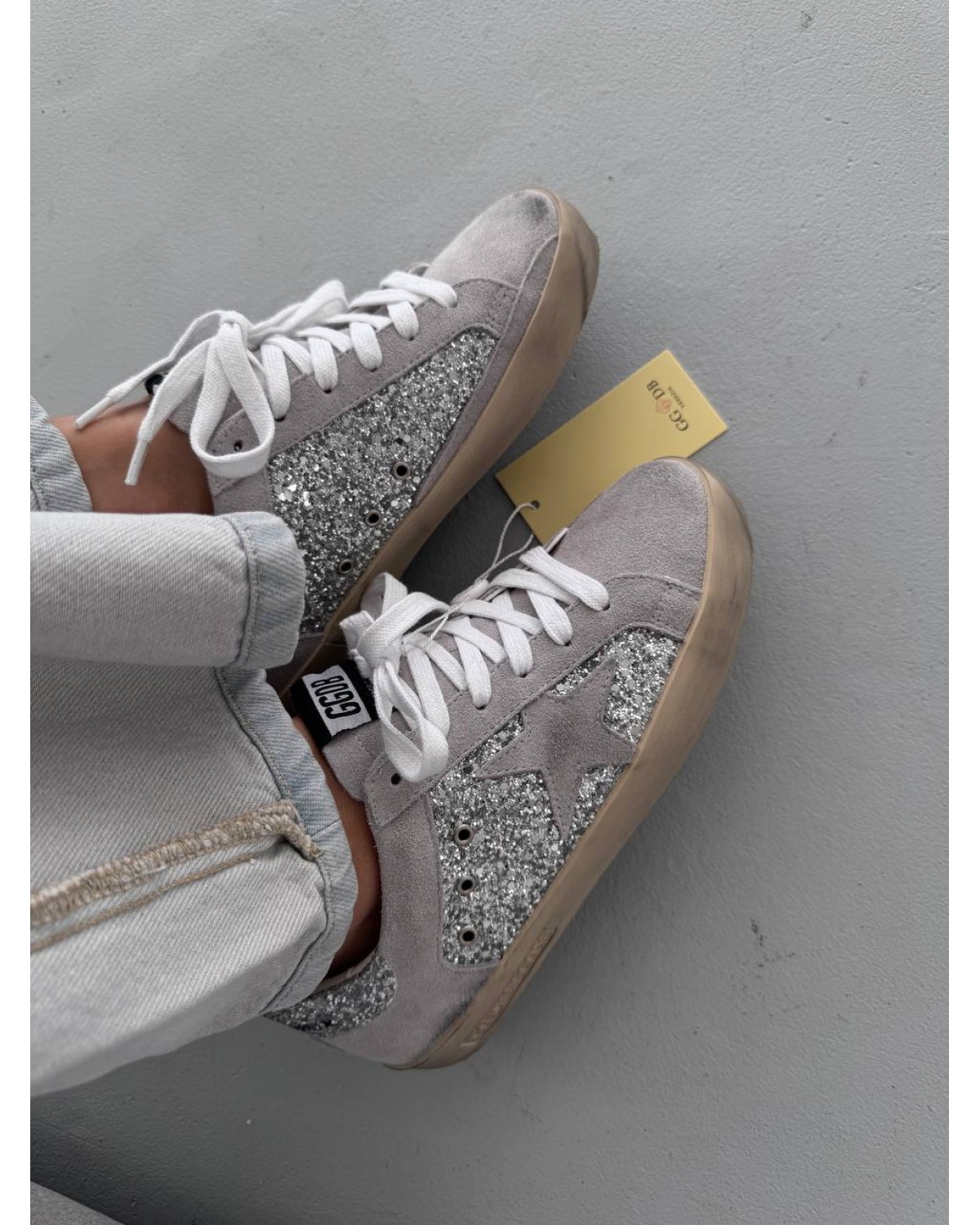 Golden Goose GGDB Star Light Grey Sparkle