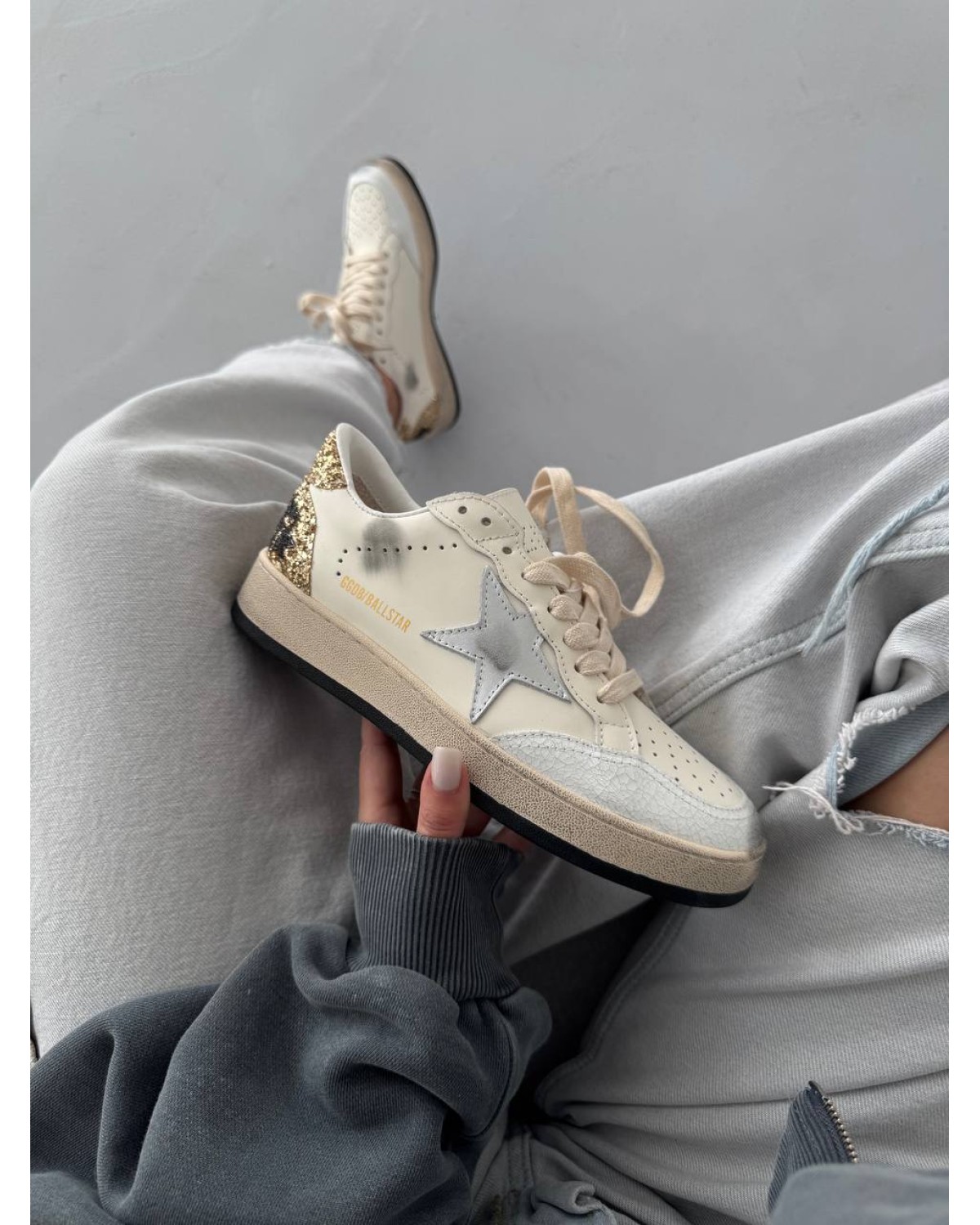 Golden Goose Ballstar Golden Cream