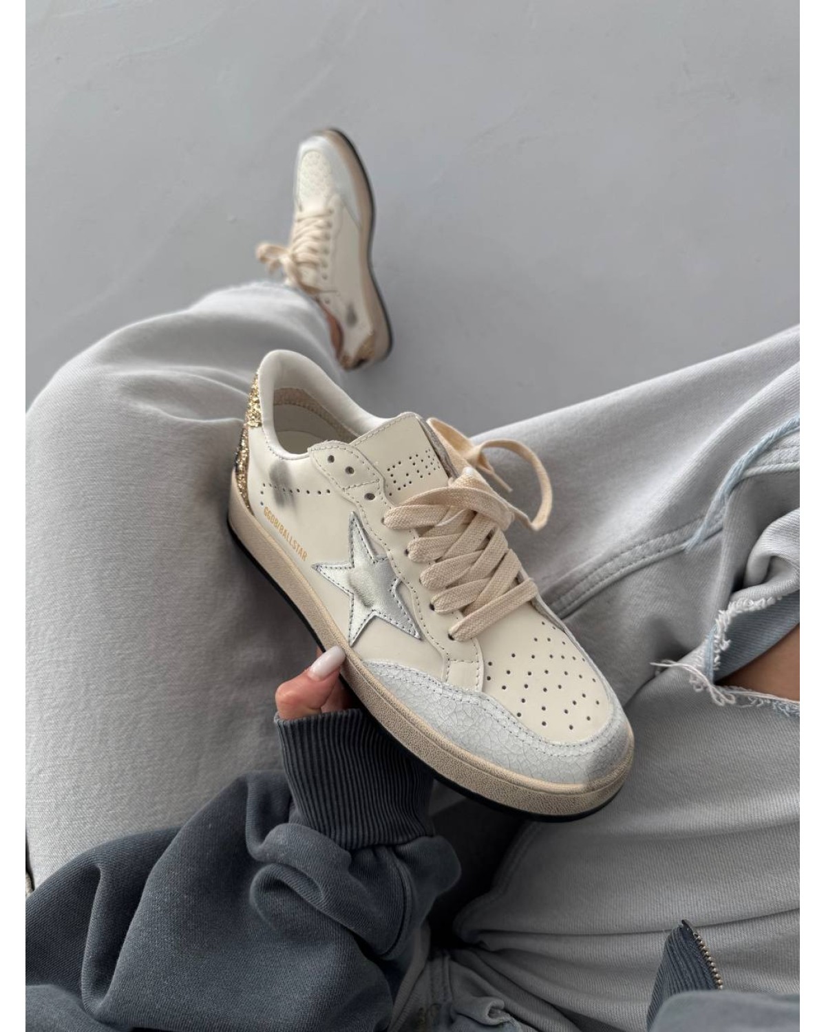 Golden Goose Ballstar Golden Cream