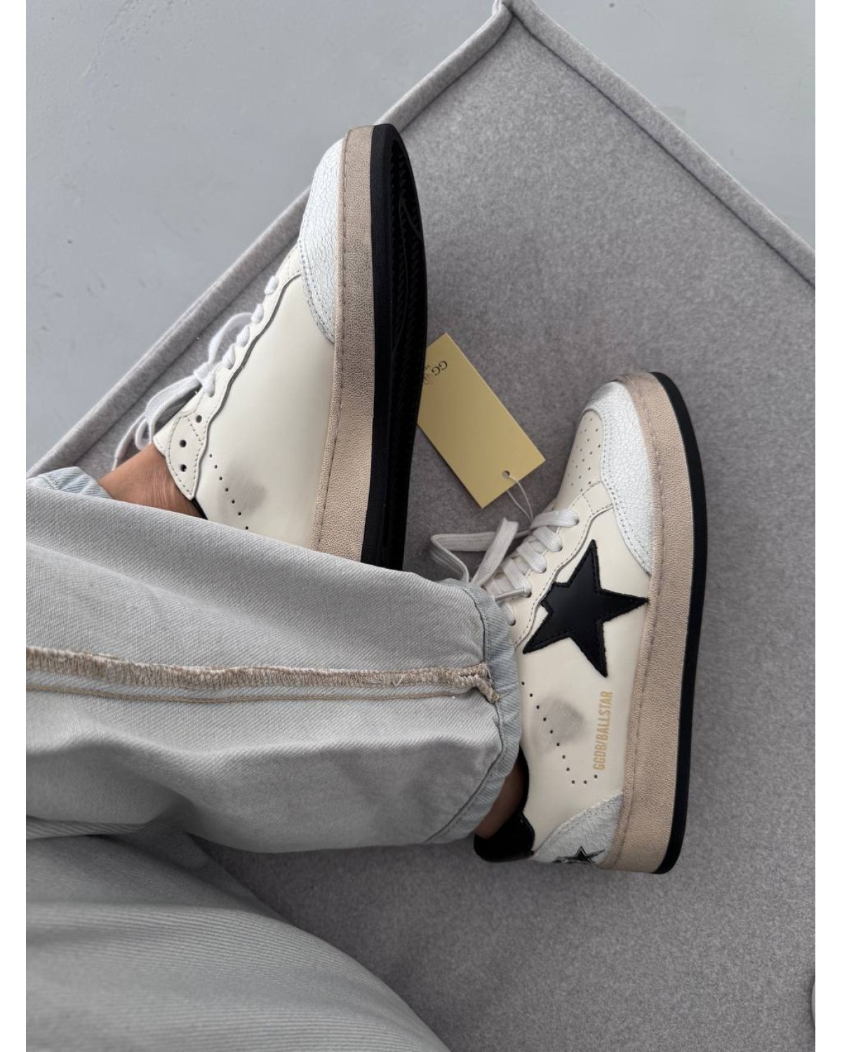 Golden Goose Ballstar Golden Cream