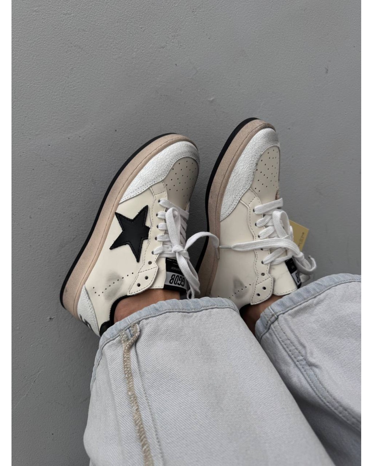 Golden Goose Ballstar Golden Cream