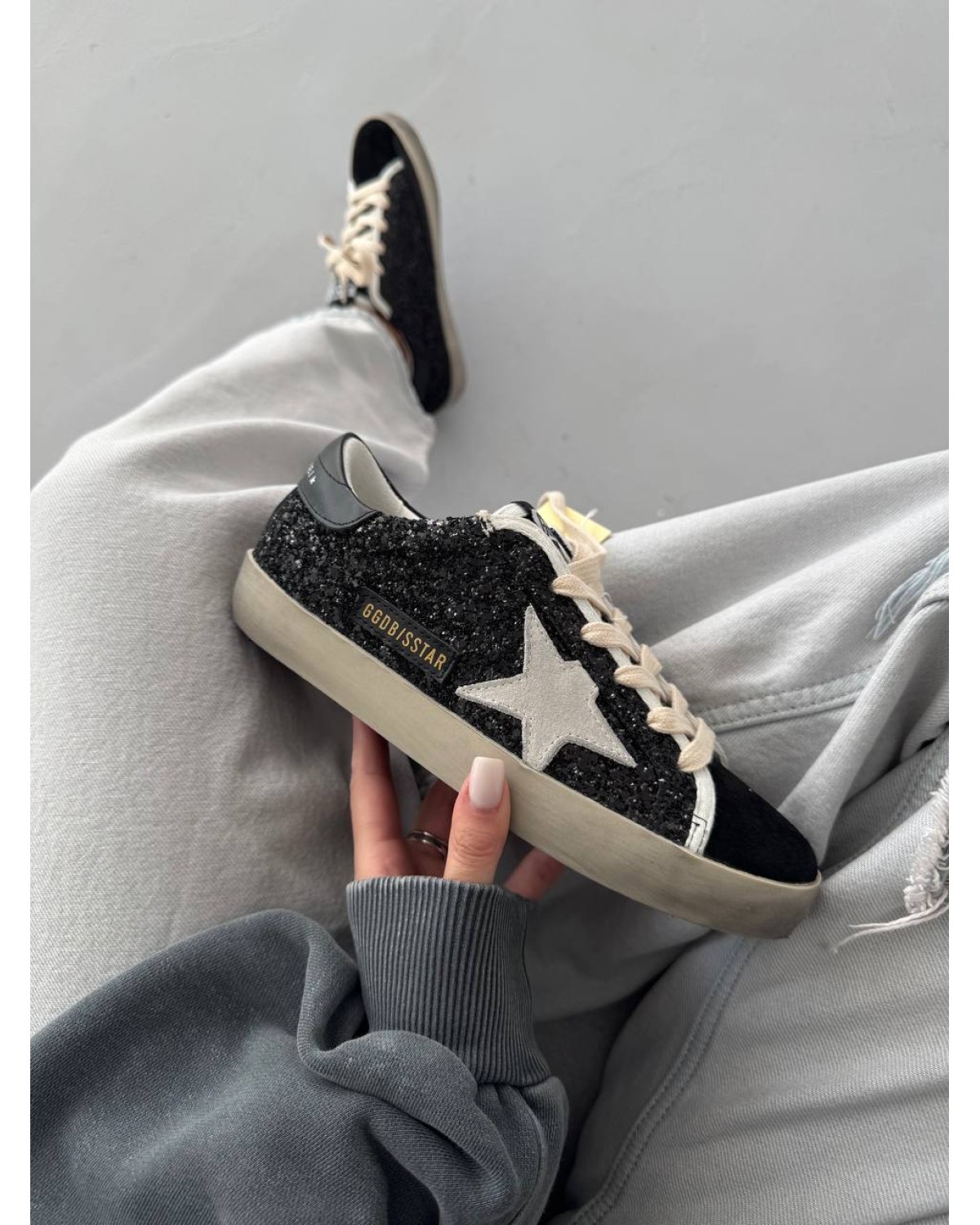 Golden Goose STAR Black Sparkles