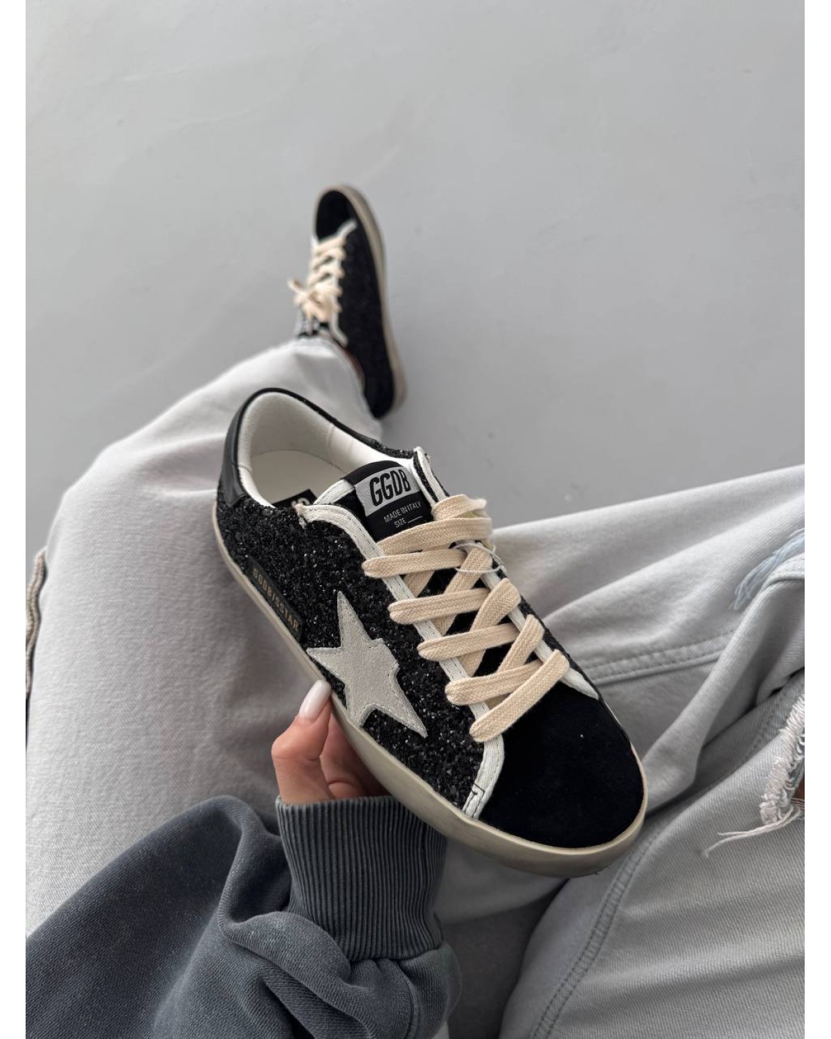 Golden Goose STAR Black Sparkles