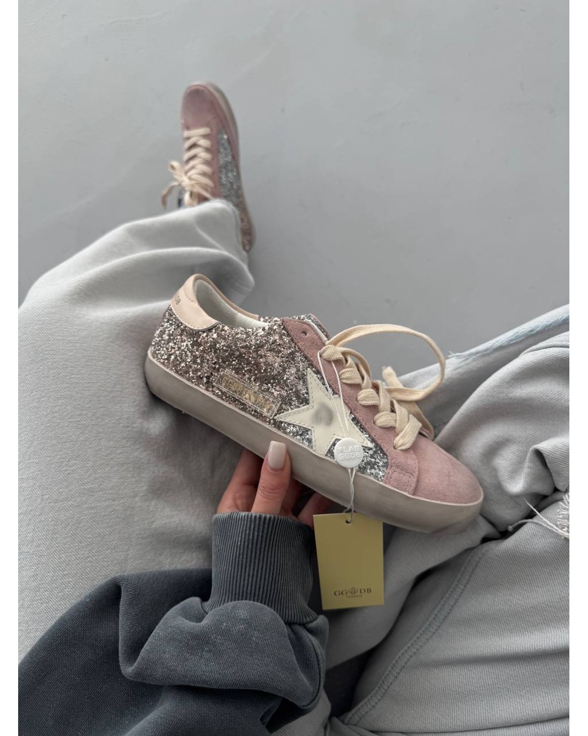 Golden Goose STAR Dirty Pink  Sparkles