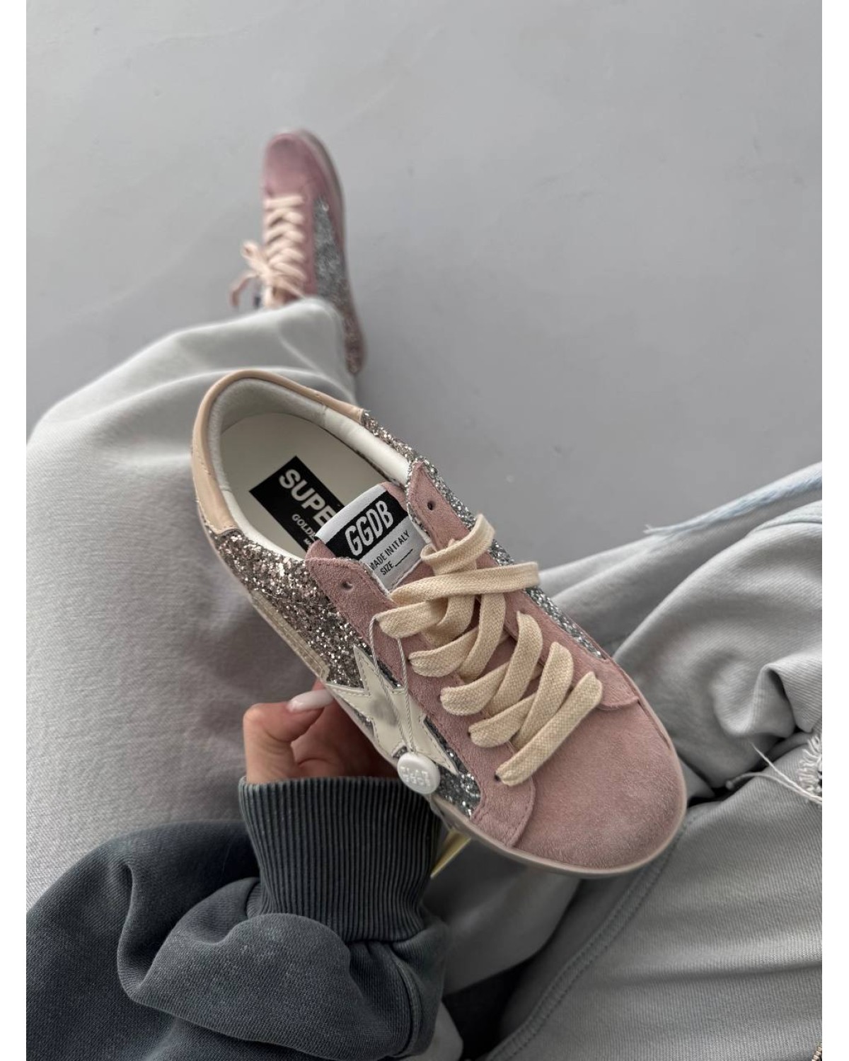 Golden Goose STAR Dirty Pink  Sparkles